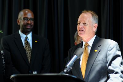 mcgillis athletic athletics resigns accepts wdam addresses crowd